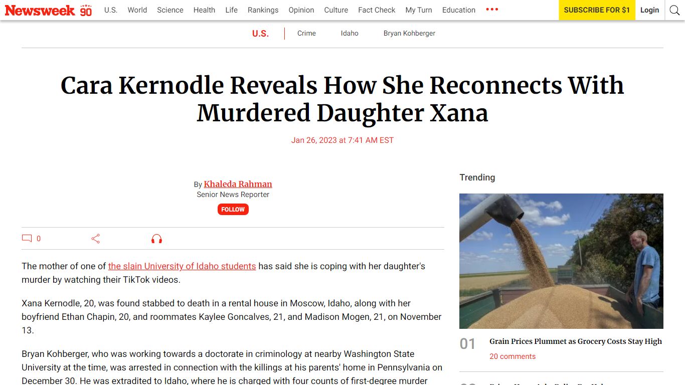 Cara Kernodle Reveals How She Reconnects With Murdered ... - Newsweek